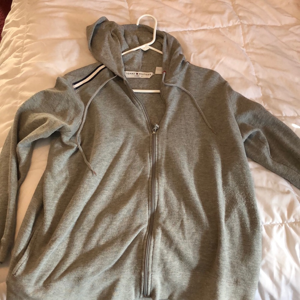 woman’s tommy hilfiger zip up sweatshirt